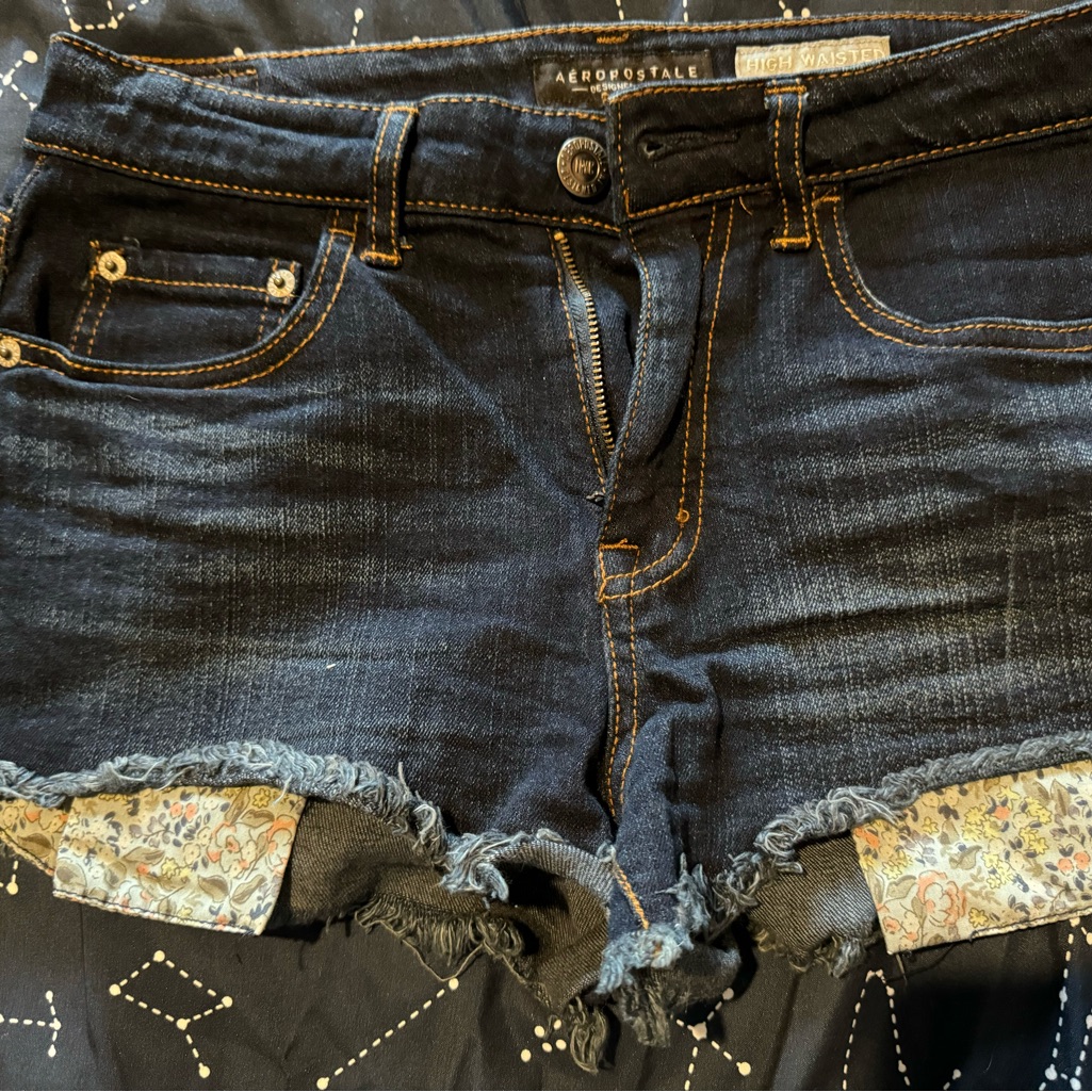 Aeropostale High Waisted Jean Shorts